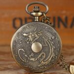 montre gousset dragon asiatique