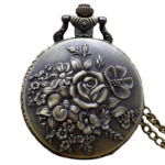 montre gousset fleur