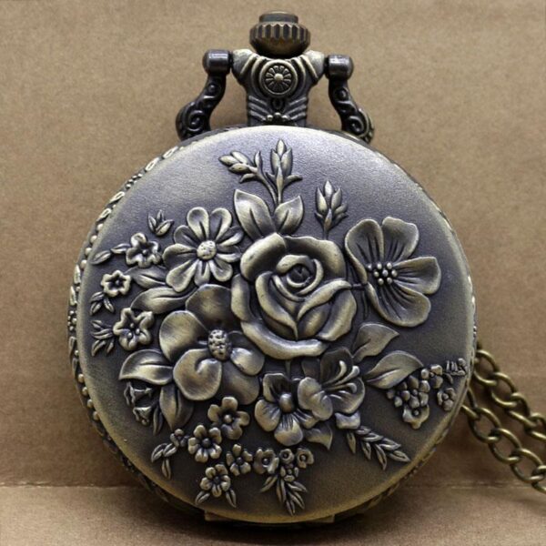 montre à gousset fleur