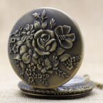 montre de poche fleur