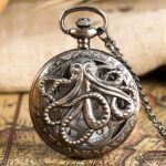 montre gousset steampunk pieuvre