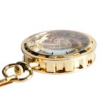 montre gousset squelette doré