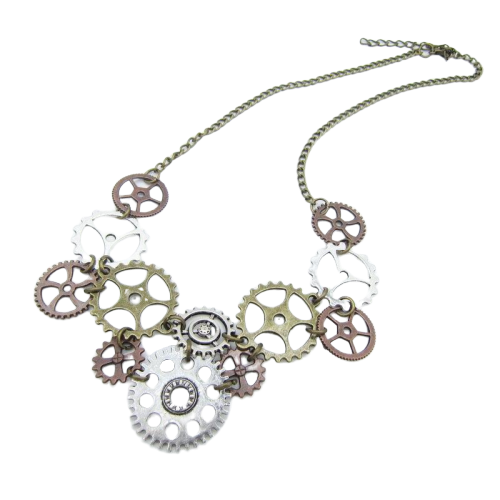 pendentif femme steampunk
