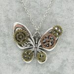 pendentif papillon rouage