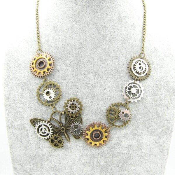 pendentif papillon steampunk