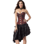 robe corset rouge
