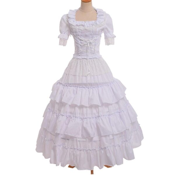 robe steampunk blanche