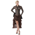 robe steampunk marron