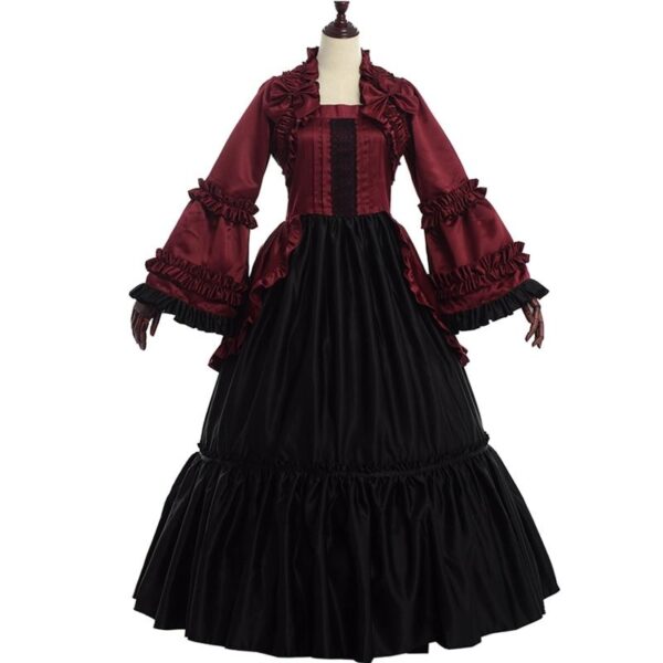 robe victorienne rouge