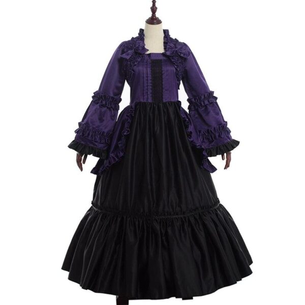 robe victorienne violet