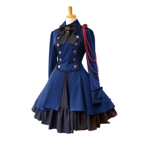 robe victorienne bleu