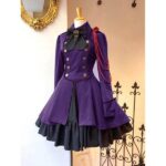 robe violette style victorien