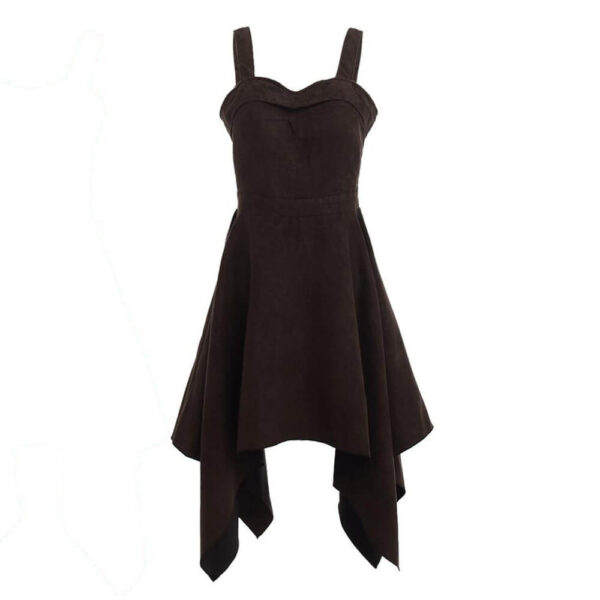 robe victorienne marron