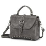 sac à main gris