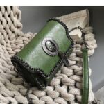 sac à main vintage vert