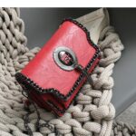 sac à main vintage rouge