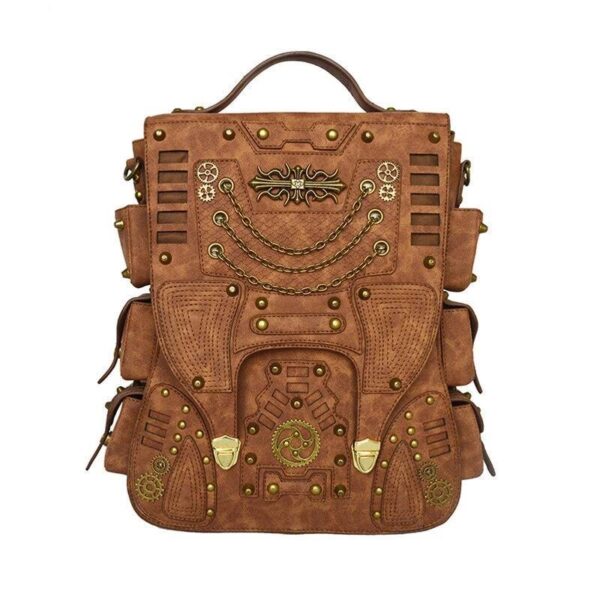 sac steampunk marron