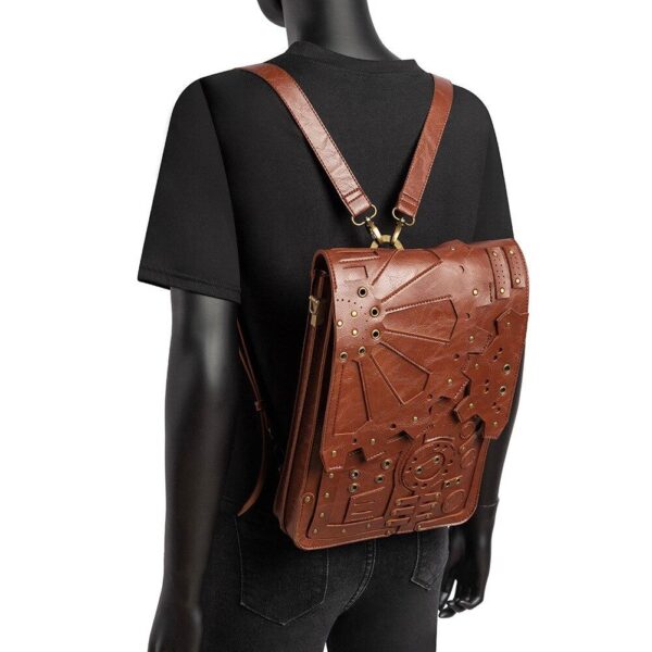sac steampunk marron