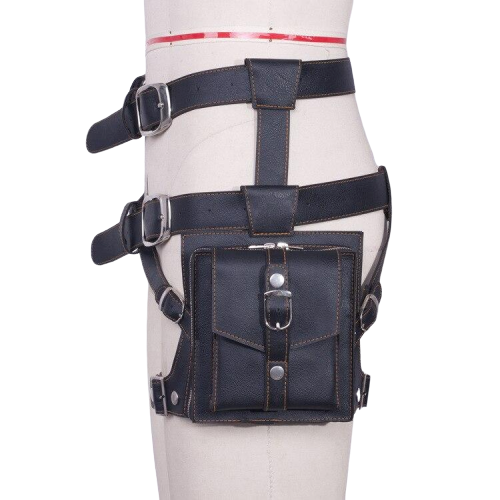 sacoche noir jambe