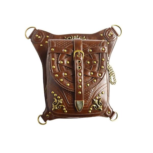 sacoche steampunk marron