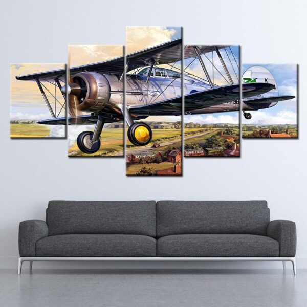 tableau avion vintage