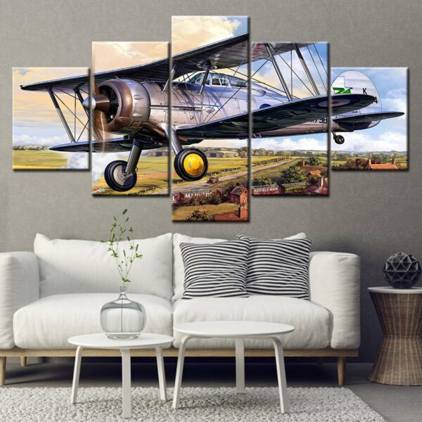 tableau avion métal
