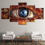 tableau oeil bleu
