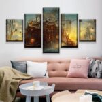 tableau paysage fantastique