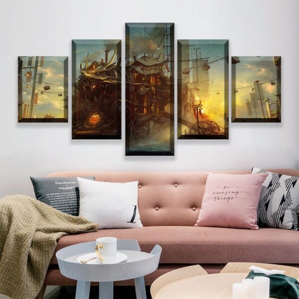 tableau paysage fantastique