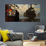 tableau steampunk train
