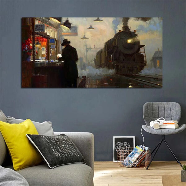 tableau steampunk train