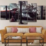 tableau locomotive steampunk