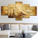 tableau voilier vintage